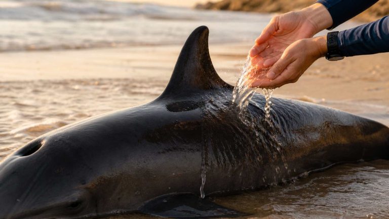 DolphinBeachedWater