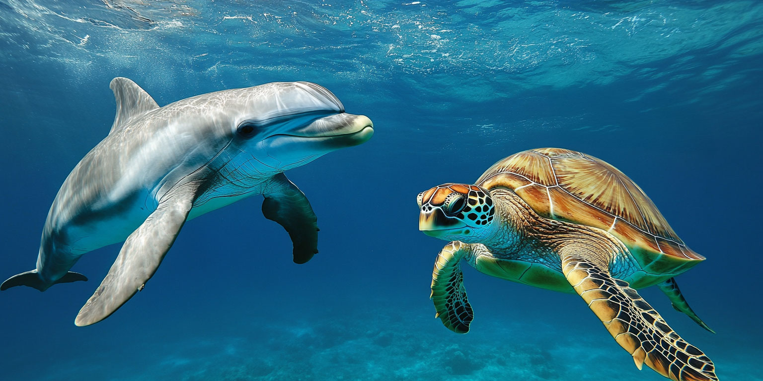 You are currently viewing Ocean Allies: Why Dolphins and Turtles Team Up on Oahu Tours