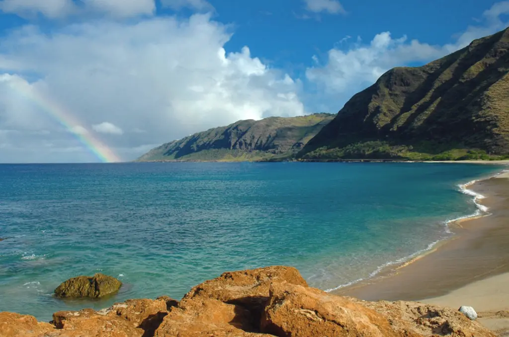 Beautiful Ocean View with rainbow