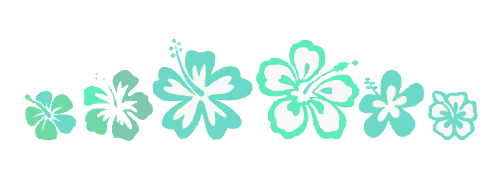 Hawaiian flower design border 2